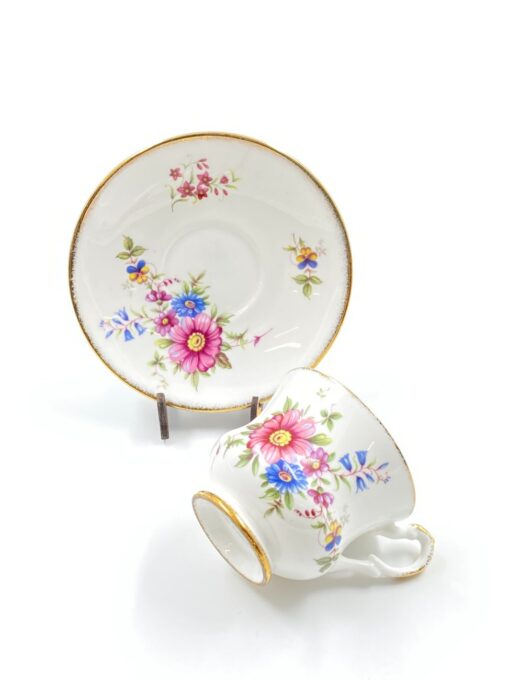 Porcelianinis “Royal Heritage” puodelis (150 ml) 7,5×9,5×7 cm su lėkštute 13x13x2 cm
