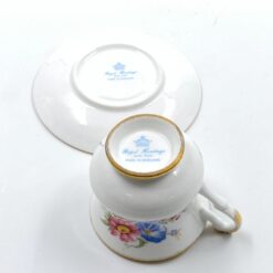 Porcelianinis “Royal Heritage” puodelis (150 ml) 7,5×9,5×7 cm su lėkštute 13x13x2 cm