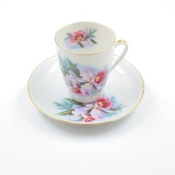 Porcelianinis “Mosa Maastricht” puodelis (200 ml) 7×8,5×8,5 cm su lėkštute 14,5×14,5×2 cm