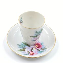 Porcelianinis “Mosa Maastricht” puodelis (200 ml) 7×8,5×8,5 cm su lėkštute 14,5×14,5×2 cm
