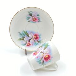 Porcelianinis “Mosa Maastricht” puodelis (200 ml) 7×8,5×8,5 cm su lėkštute 14,5×14,5×2 cm