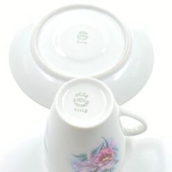 Porcelianinis “Mosa Maastricht” puodelis (200 ml) 7×8,5×8,5 cm su lėkštute 14,5×14,5×2 cm