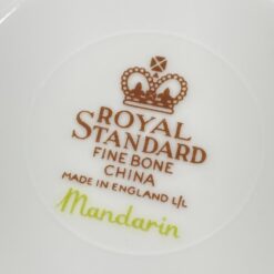 Porcelianinis “Royal Standard” puodelis (180 ml) 10,5x13x6 cm su lėkštute 14x14x2,5 cm