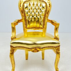 Aukso spalvos krėslas 58x61x109 cm, 50 cm