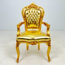 Aukso spalvos krėslas 58x61x109 cm, 50 cm