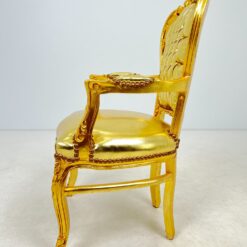 Aukso spalvos krėslas 58x61x109 cm, 50 cm