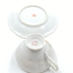 Porcelianinis puodelis (150 ml) 9,5x11x6 cm su lėkštute 14x14x2 cm