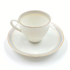 Porcelianinis “Arzberg” puodelis (80 ml) 6x8x5 cm su lėkštute 11,5×11,5×2