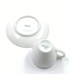 Porcelianinis “Arzberg” puodelis (80 ml) 6x8x5 cm su lėkštute 11,5×11,5×2