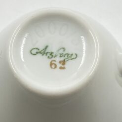 Porcelianinis “Arzberg” puodelis (80 ml) 6x8x5 cm su lėkštute 11,5×11,5×2