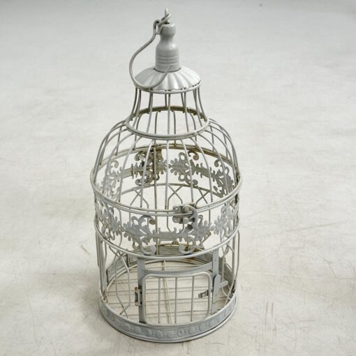 Metalinis dekoratyvinis paukščio narvas 19x19x49 cm