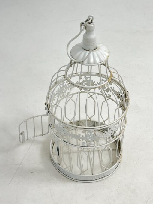 Metalinis dekoratyvinis paukščio narvas 19x19x49 cm