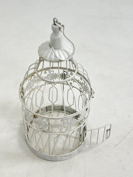 Metalinis dekoratyvinis paukščio narvas 19x19x49 cm