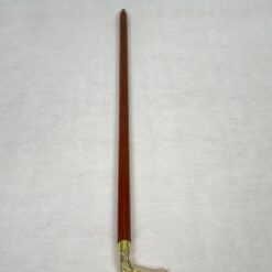 Raudonmedžio vaikščiojimo lazda su žalvarine rankena – erelio galva 10x3x93,5 cm