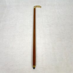 Raudonmedžio vaikščiojimo lazda su žalvarine rankena - žirgo galva 12x3x91 cm
