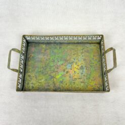 Metalinis padėklas su rankenomis 25,5×41,5×8,5 cm