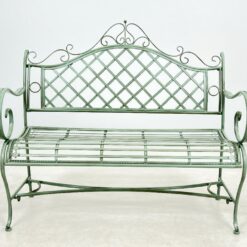 Provanso stiliaus metalinis sodo suoliukas 60x113x102 cm, 44 cm