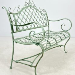 Provanso stiliaus metalinis sodo suoliukas 60x113x102 cm, 44 cm