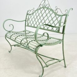 Provanso stiliaus metalinis sodo suoliukas 60x113x102 cm, 44 cm