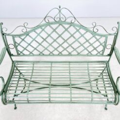 Provanso stiliaus metalinis sodo suoliukas 60x113x102 cm, 44 cm