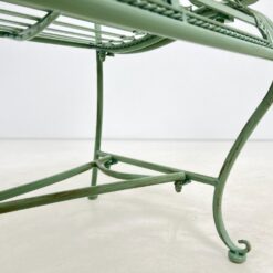 Provanso stiliaus metalinis sodo suoliukas 60x113x102 cm, 44 cm