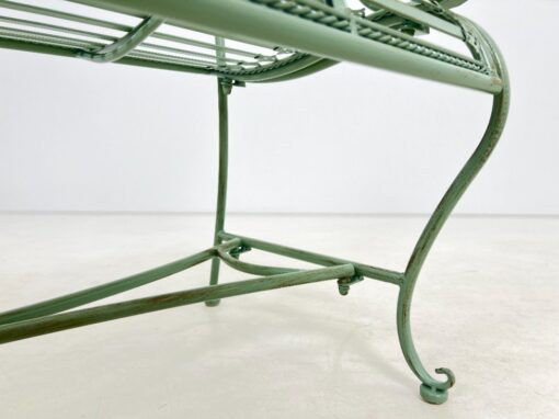 Provanso stiliaus metalinis sodo suoliukas 60x113x102 cm, 44 cm