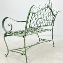 Provanso stiliaus metalinis sodo suoliukas 60x113x102 cm, 44 cm