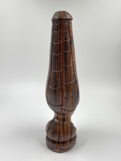 Medinis afrikietiškas biustas – statula 14x11x42 cm
