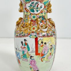 Keramikinė, rankomis tapyta rytietiška vaza 24x24x46,5 cm