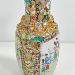 Keramikinė, rankomis tapyta rytietiška vaza 24x24x46,5 cm