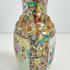 Keramikinė, rankomis tapyta rytietiška vaza 24x24x46,5 cm