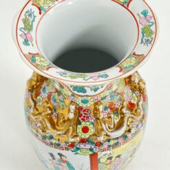 Keramikinė, rankomis tapyta rytietiška vaza 24x24x46,5 cm