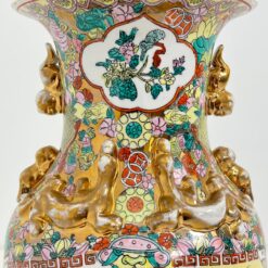 Keramikinė, rankomis tapyta rytietiška vaza 24x24x46,5 cm