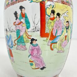 Keramikinė, rankomis tapyta rytietiška vaza 24x24x46,5 cm