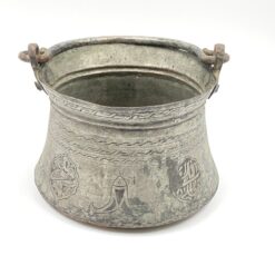 Metalinis graviruotas Vidurinių Rytų kibirėlis 23x24x18 cm, 32 cm