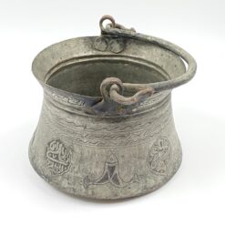 Metalinis graviruotas Vidurinių Rytų kibirėlis 23x24x18 cm, 32 cm