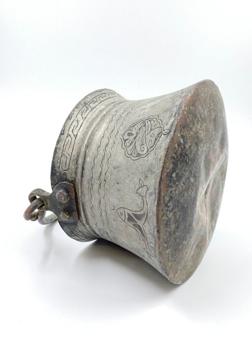 Metalinis graviruotas Vidurinių Rytų kibirėlis 23x24x18 cm, 32 cm