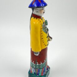 Porcelianinė Čingų dinastijos imperatoriaus statula 6x8x28 cm