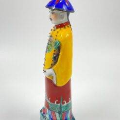 Porcelianinė Čingų dinastijos imperatoriaus statula 6x8x28 cm