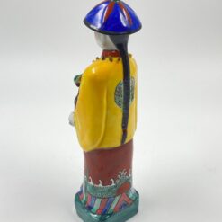 Porcelianinė Čingų dinastijos imperatoriaus statula 6x8x28 cm