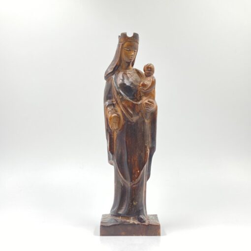 Medinė Švč. Mergelės Marijos su Kūdikėliu Jėzumi statula 7x10x33 cm