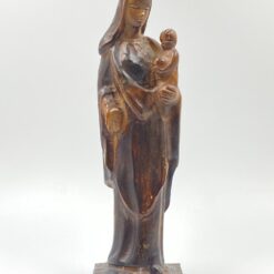 Medinė Švč. Mergelės Marijos su Kūdikėliu Jėzumi statula 7x10x33 cm