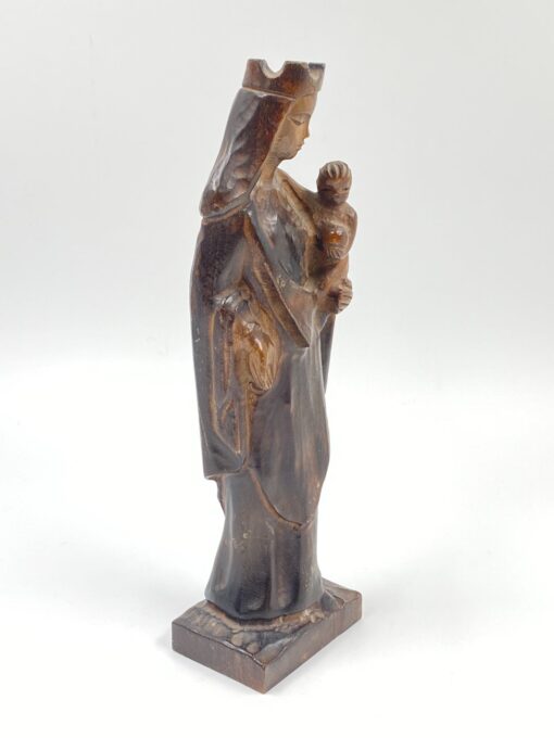 Medinė Švč. Mergelės Marijos su Kūdikėliu Jėzumi statula 7x10x33 cm