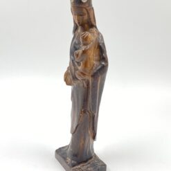 Medinė Švč. Mergelės Marijos su Kūdikėliu Jėzumi statula 7x10x33 cm