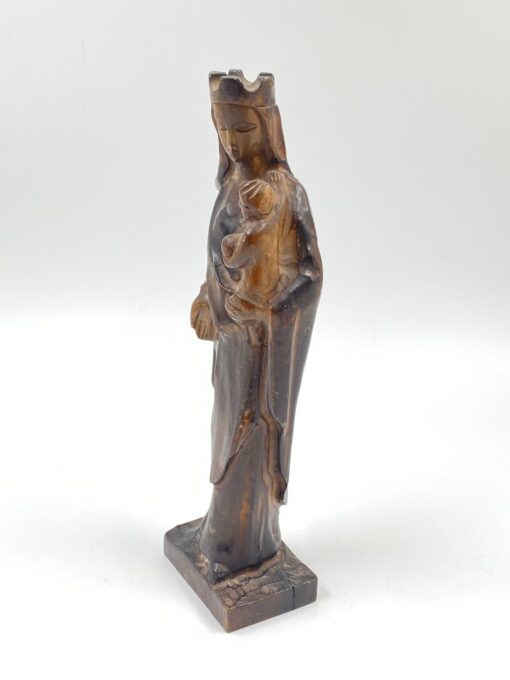 Medinė Švč. Mergelės Marijos su Kūdikėliu Jėzumi statula 7x10x33 cm