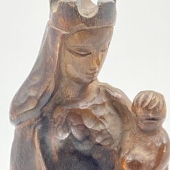Medinė Švč. Mergelės Marijos su Kūdikėliu Jėzumi statula 7x10x33 cm