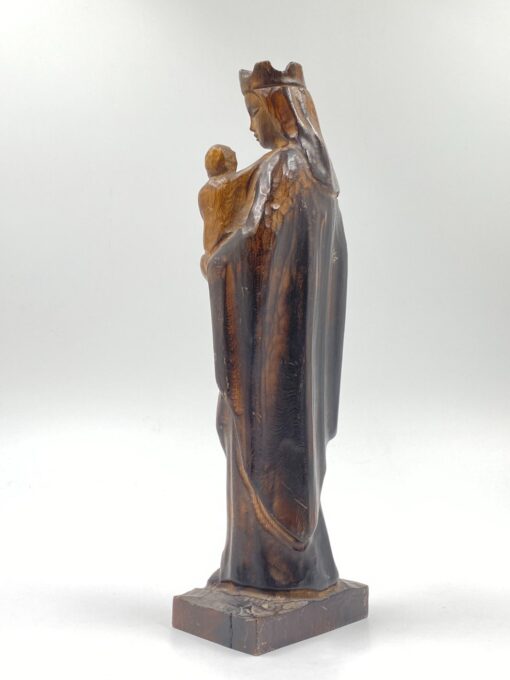 Medinė Švč. Mergelės Marijos su Kūdikėliu Jėzumi statula 7x10x33 cm
