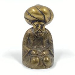 Žalvarinė musulmonų maldininko statula 6×5,5×10 cm