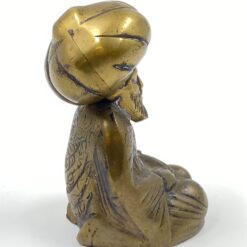 Žalvarinė musulmonų maldininko statula 6×5,5×10 cm