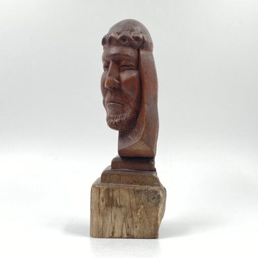 Medinis vyro biustas – statula 9x11x31 cm